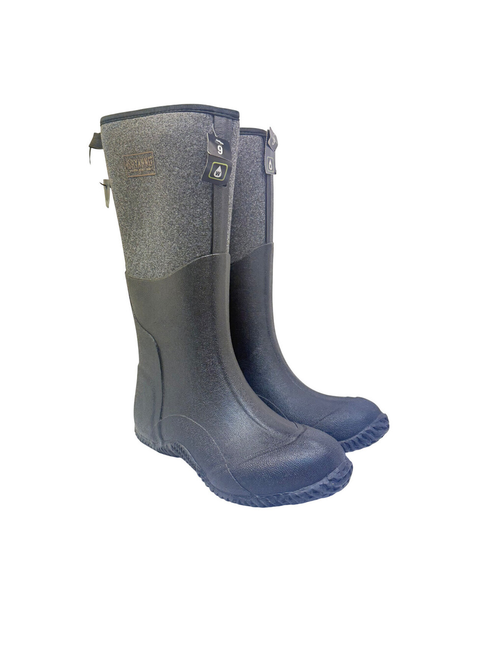 Shyanne Women's Tall Rubber Outdoor Boots BSW0WR0W116 Black Size 9B